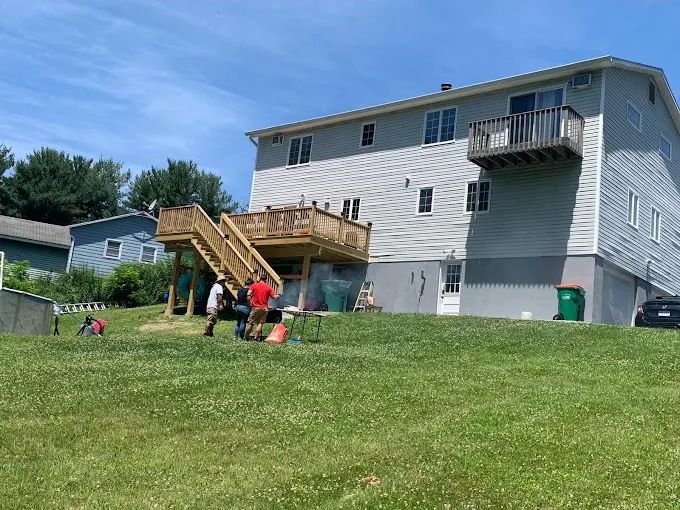 Deck & stair build — Manuel T Landscaping & Construction, Westchester NY